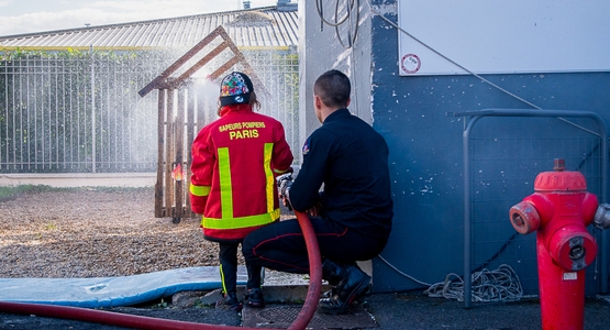Les enfants sont devenus de réels soldats du feu !