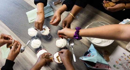 Les participants ont préparé de très bons desserts. 