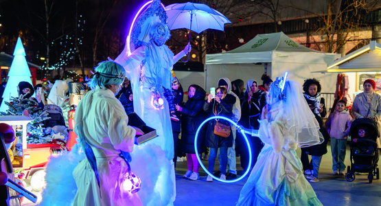 Marché de Noël, déambulation lumineuse © Vincent Coutin