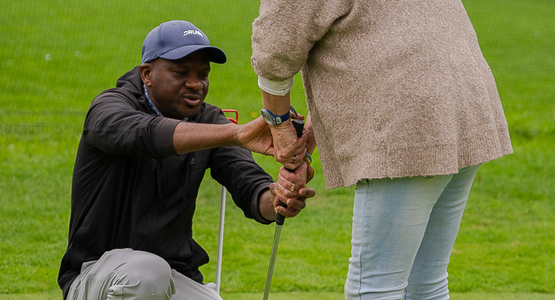Initiation au golf, mercredi 7 octobre, au practice du Blanc-Mesnil. © Dybopixell