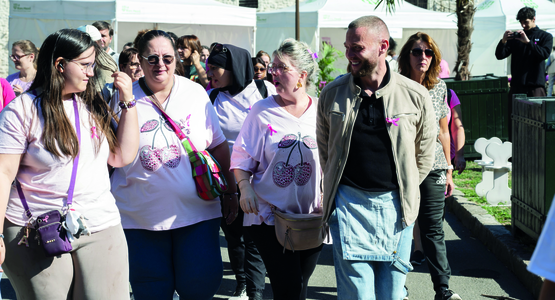 Marie-Pierre Ramos, adjointe au maire chargée de la Santé, du Handicap et des Familles monoparentales, ainsi que Jonathan Beautin, conseiller municipal délégué à la Santé et au Handicap, ont participé à la marche organisée par la Ville, l’association Run & Ball et la Maison Sport-Santé la Force d’Épione.