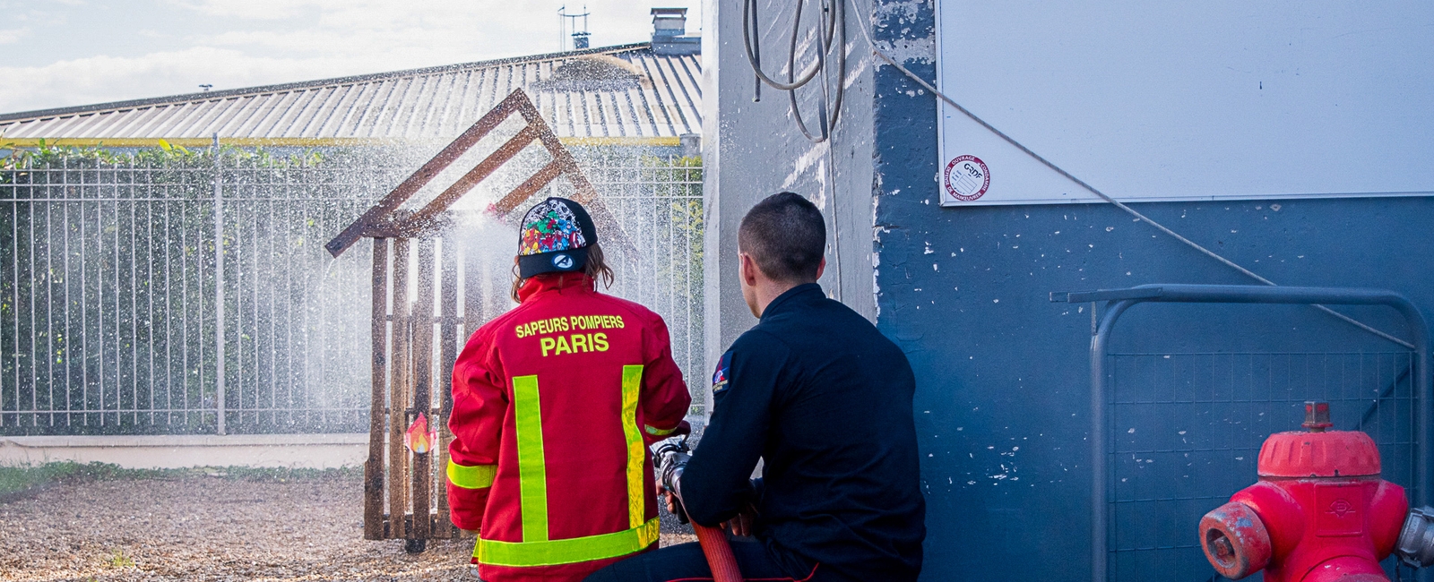 Les enfants sont devenus de réels soldats du feu !
