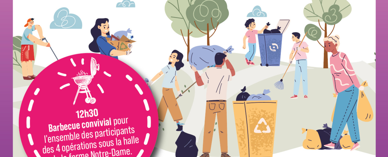 Visuel officiel opération propreté - secteur des Tilleuls