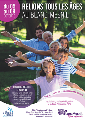 Affiche de la semaine bleue 2026