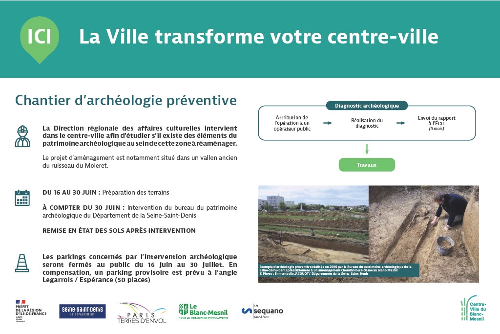Chantier archéologique préventif