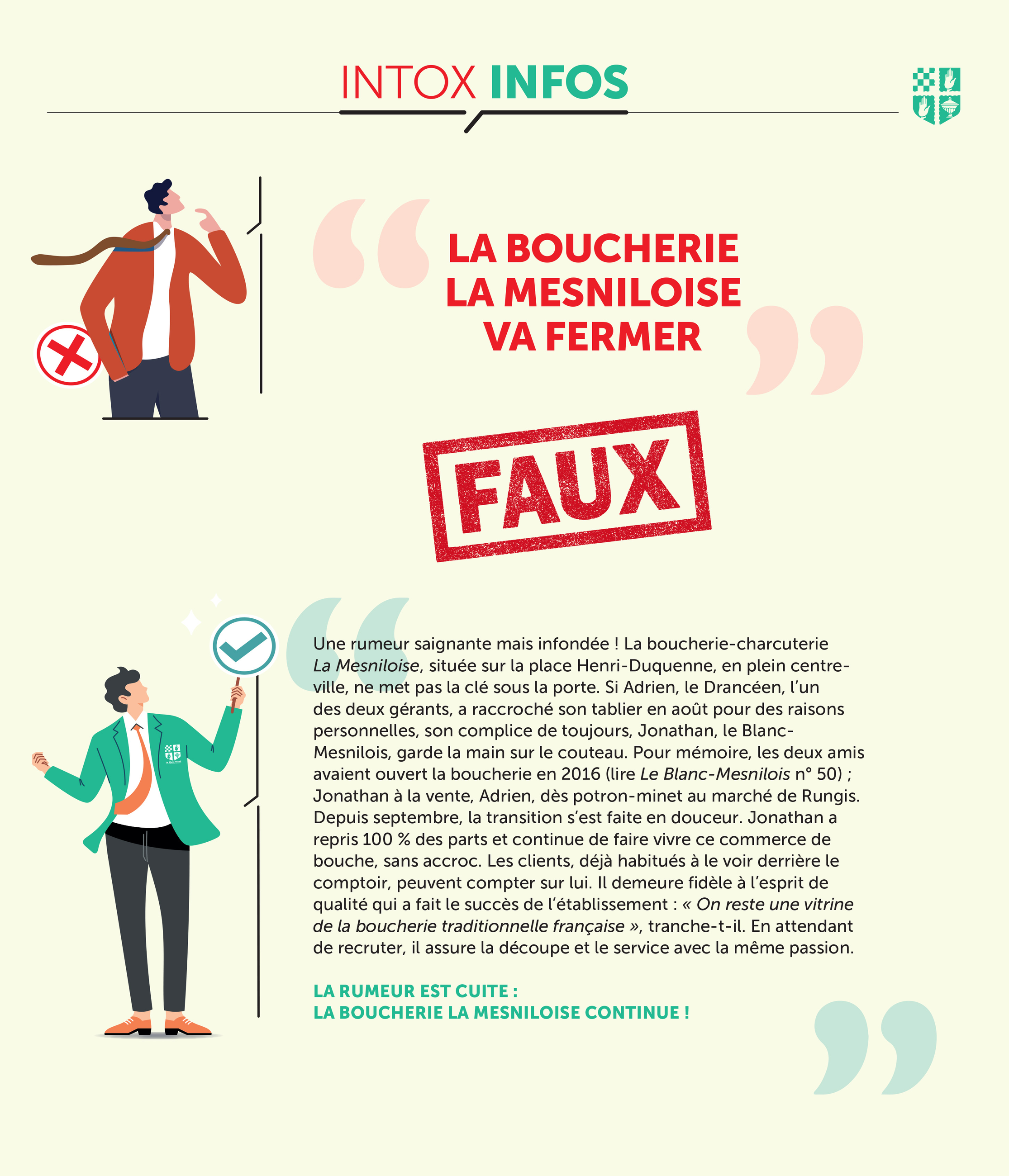 Intox / Infos : boucherie