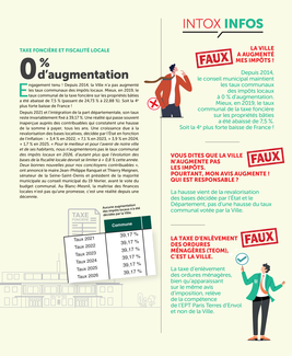 Info/intox, taxe foncière et fiscalité locale