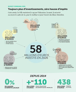 Infographie, le budget communal