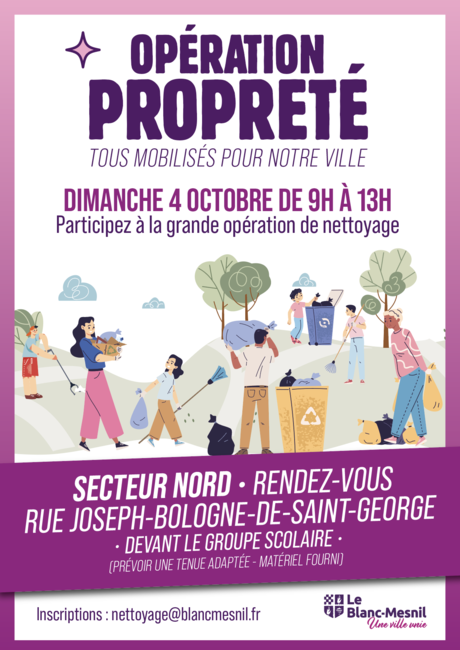 Affiche opération propreté - 4 octobre