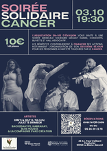 Affiche soirée solidaire cancer