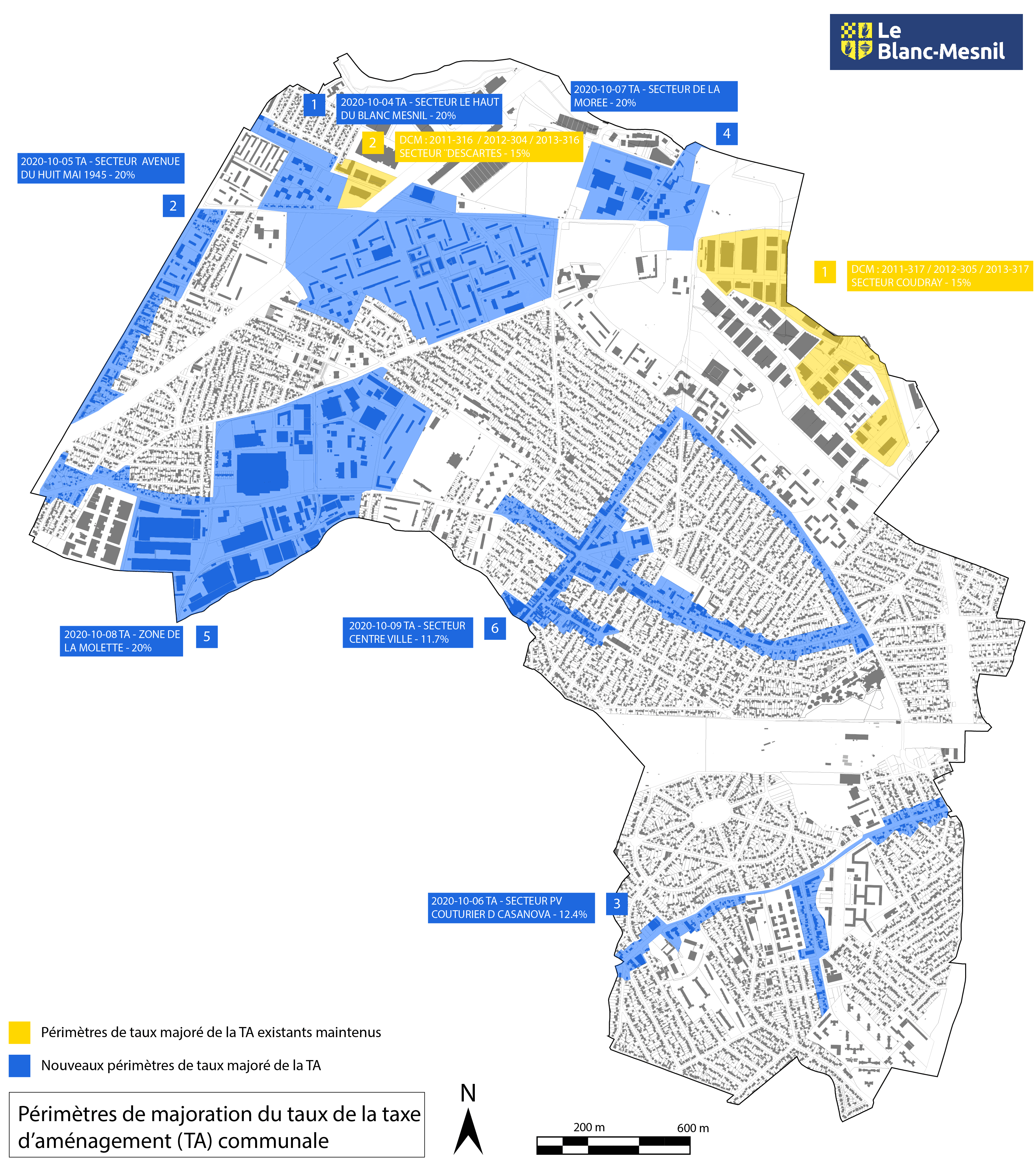 Carte taxe d'aménagement